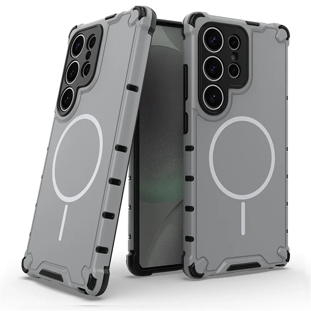 Anti‑Slip Bumper Armor Magnetic Case for Samsung Galaxy A54