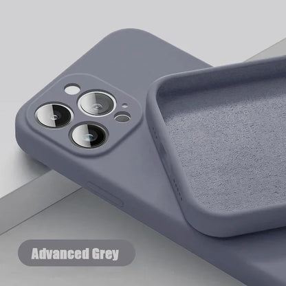 Solid Color Soft Silicone Case for iPhone 14 Pro Max