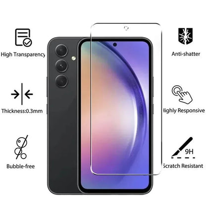 Tempered Glass Screen Protector For Samsung Galaxy A34 (5 Pack)