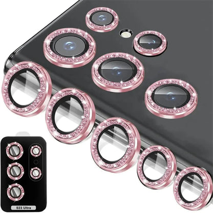 Glitter Diamond Camera Lens Protector For Samsung Galaxy S23
