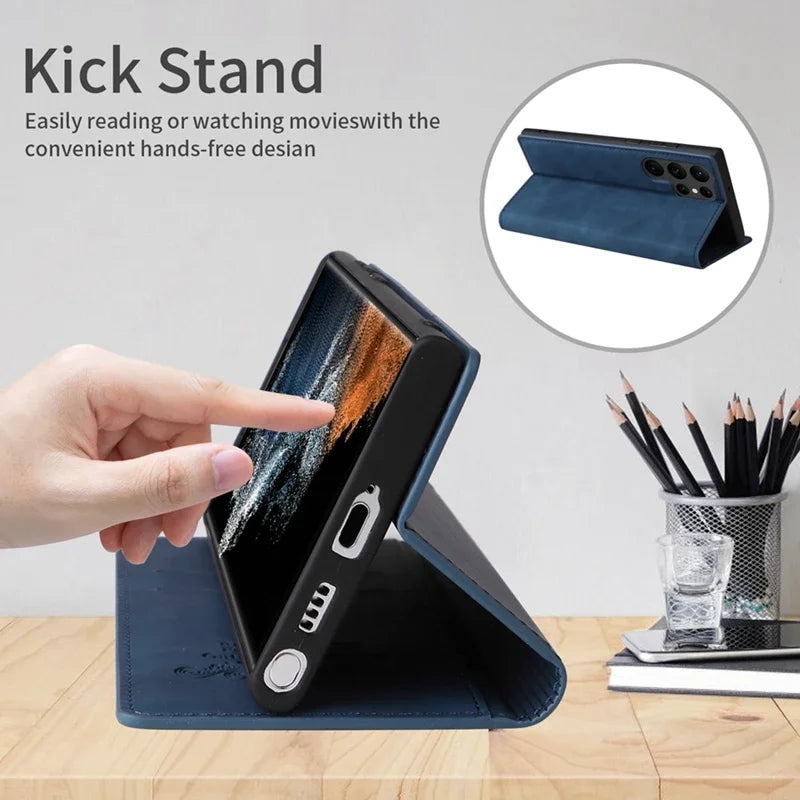 Magnetic Flip Leather Wallet Case for Samsung Galaxy A32 4G