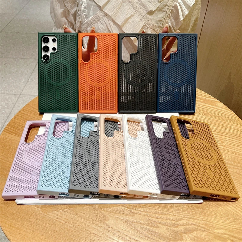 Cooling MagSafe Magnetic Case For Samsung Galaxy S22 Ultra