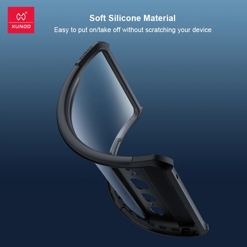 Black Transparent Shockproof Case for Google Pixel 6A