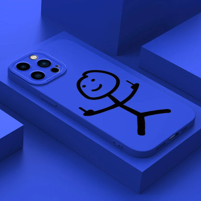 Cartoon Matchman Matte Soft Silicone Case For iPhone 11 Pro Max