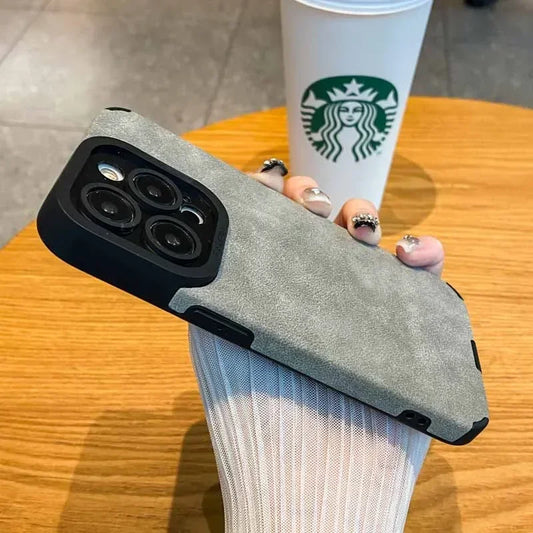Fur Leather Case for iPhone 14 Pro Max