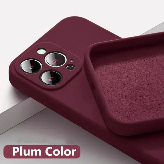 Solid Color Soft Silicone Case for iPhone 11 Pro Max