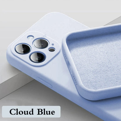 Solid Color Soft Silicone Case for iPhone 14 Pro Max