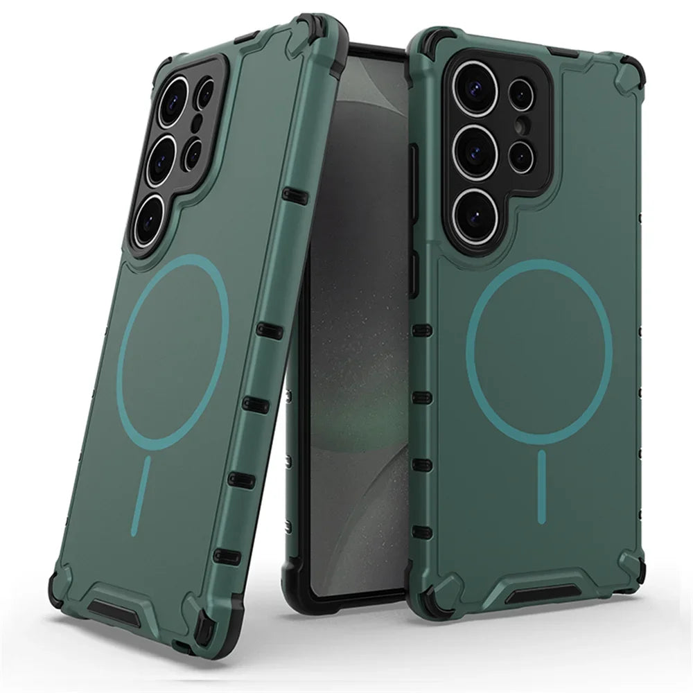 Anti‑Slip Bumper Armor Magnetic Case for Samsung Galaxy A54