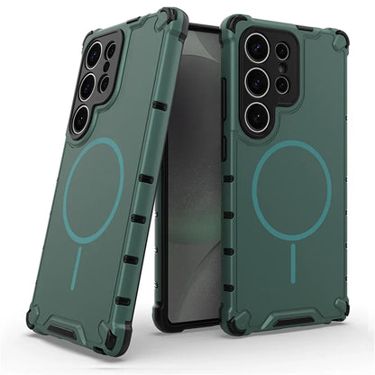 Anti‑Slip Bumper Armor Magnetic Case for Samsung Galaxy S26 Ultra