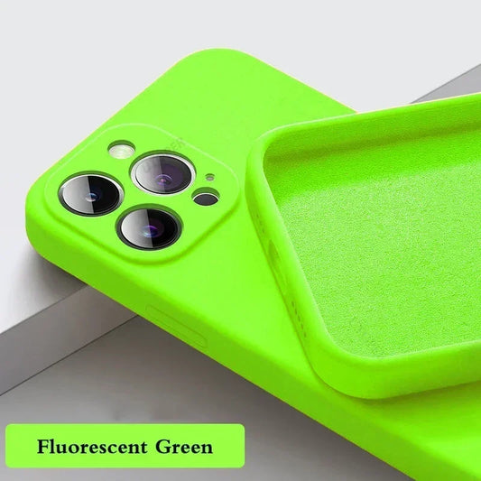Solid Color Soft Silicone Case for iPhone 14 Pro Max