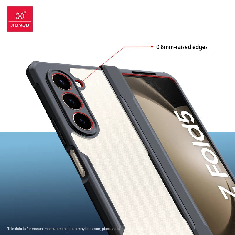 Black Transparent Shockproof Case For Samsung Galaxy Fold 4