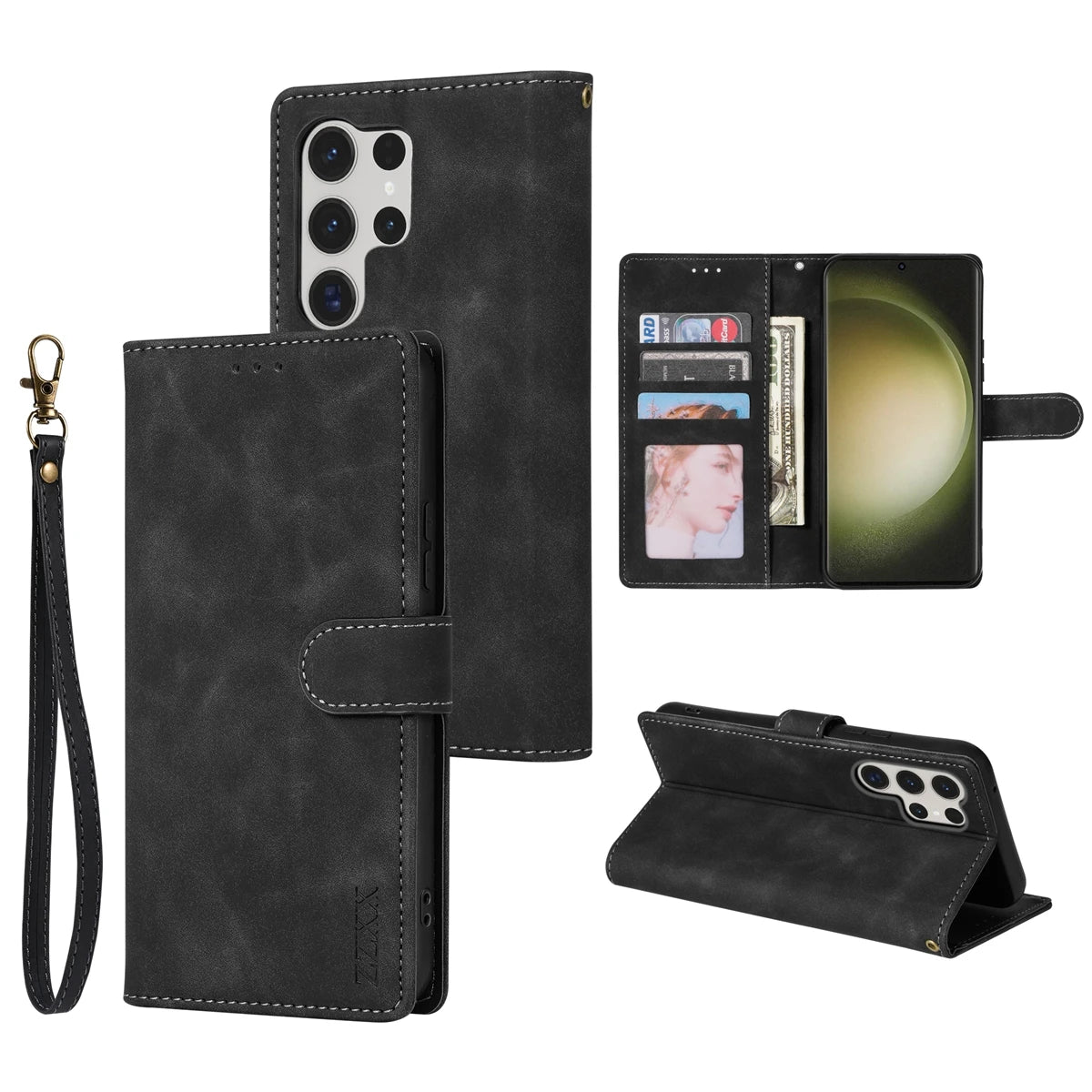 Magnetic Flip Leather Wallet Case for Samsung Galaxy S20 Plus