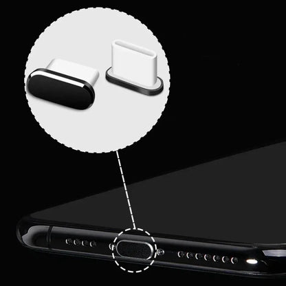 Charging Port Dust Plug with Cleaning Brush USB-C